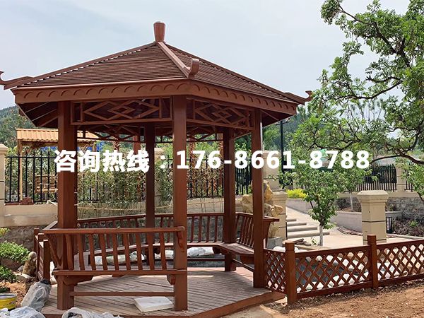 防腐木涼亭